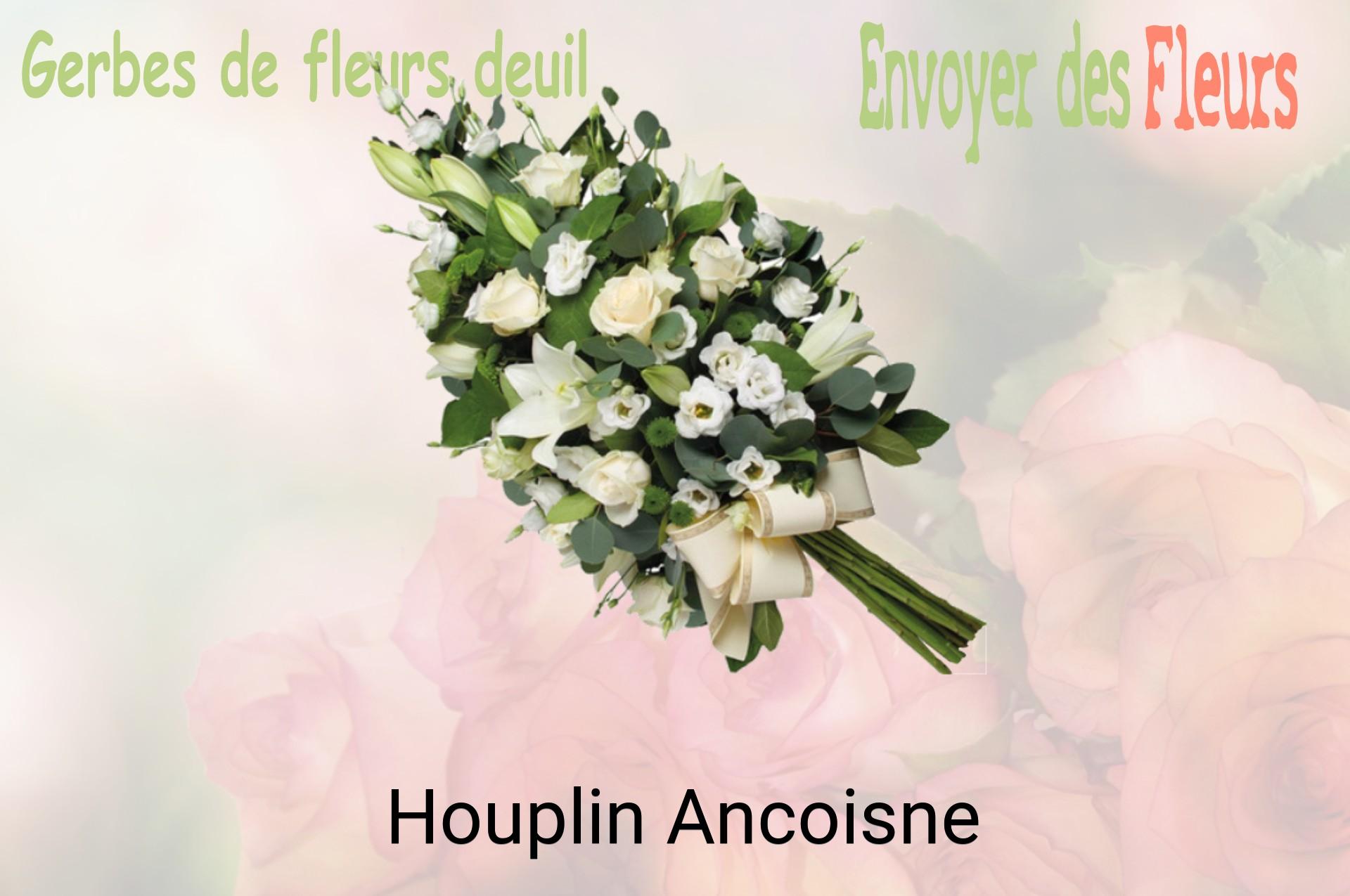 Gerbe de fleurs de deuil livrée à Houplin-Ancoisne